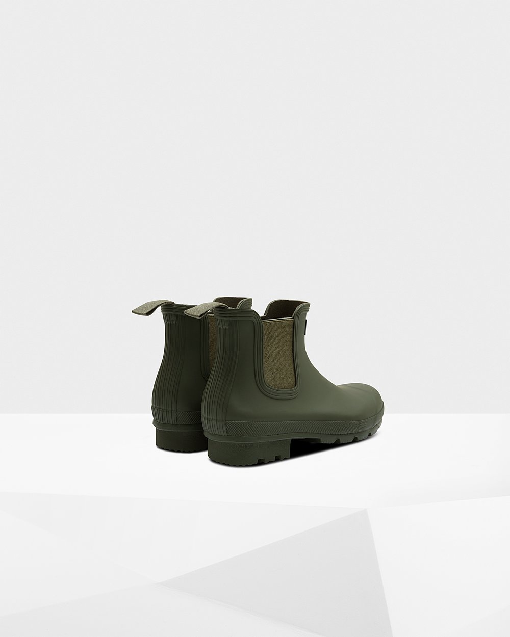 Hunter Hombre Original - Botas Chelsea Verde Oscuro Oliva - 274-ISRVUY